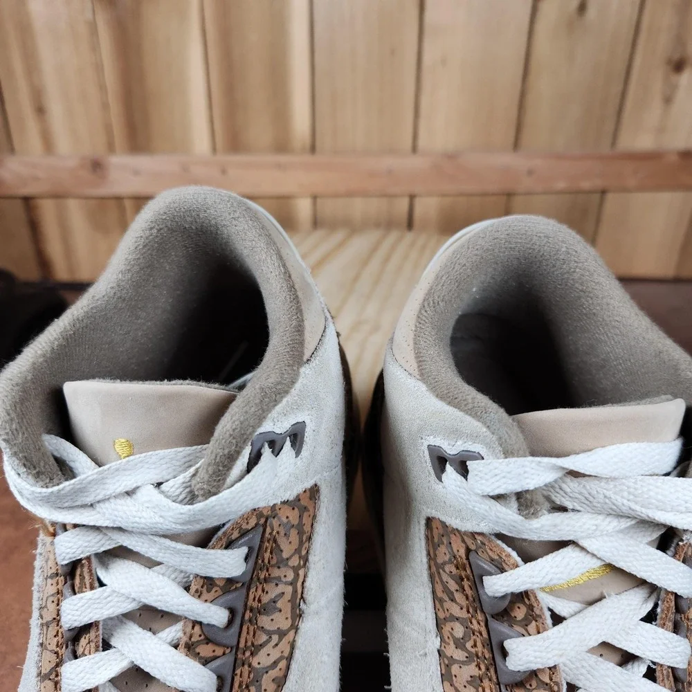Jordan Air Jordan 3‎ Retro Palomino Shoes Mens 8 Brown Suede Sneakers CT8532-102